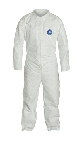 Brand new dupont tyvek coverall bunny suite no hood no boots - ty120s / 2xl for sale