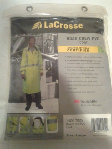 Lacrosse road crew pvc long rain jacket for sale