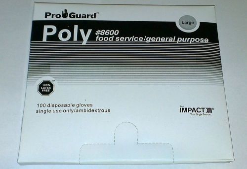 Proguard disposable plastic food service gloves  - imp8600l for sale