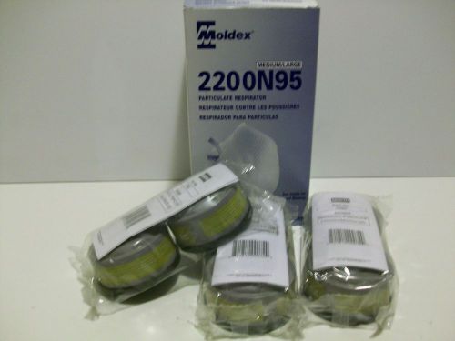 3 New North 2 Pk 75SC Filters 6 Total &amp; 1 New Box Moldex respirators 20 Pk New