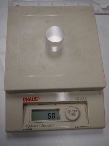 Pure cesium iodide CsI crystal radiation detector 1&#034; x 1&#034; cylinder