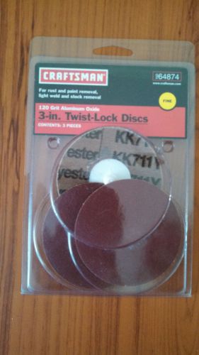 Craftsman 3-Piece 3-in. Twist-Lock Discs Model #64874
