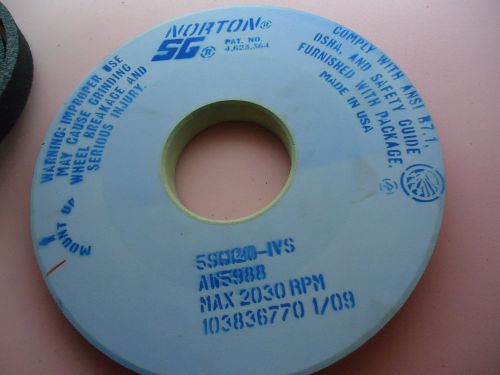 NORTON SG Surface Grinding Wheel Size:16 x 1.5 x 5&#034; AW 5988 1550RPM