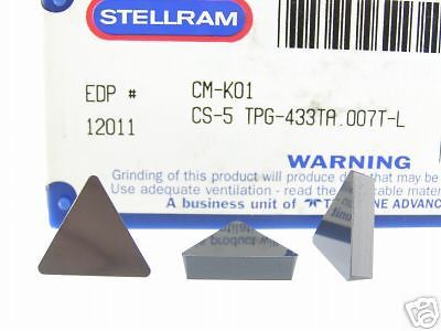100 new stellram tpg 433t cs5 ceramic inserts n257s for sale