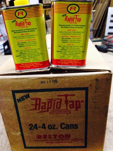 1 case of 24pcs- relton rapid tap heavy duty cutting fluid new 4 oz vintage new for sale