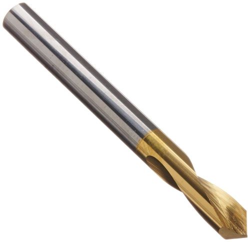 KEO 34140 Solid Carbide High Performance NC Spotting Drill Bit, TiN Coated,