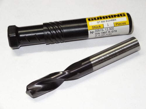 GUHRING 31/64 515-12.3mm Parabolic Flute Screw Machine Length FIREX Cobalt Drill
