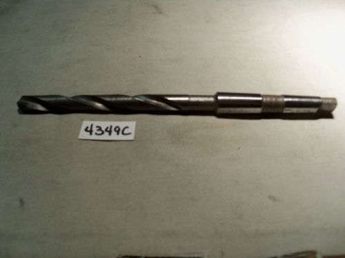(#4349c) used machinist 23/64 carbide tipped morse taper shank style drill for sale