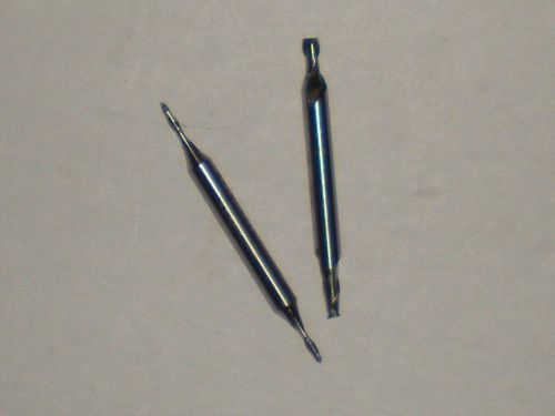 TWO USED SMALL DOUBLE ENDED END MILLS