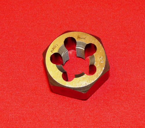Irwin 7358 m18 x 1.0 metric1-7/16&#034; hex rethd die 18mm carbon steel usa made for sale