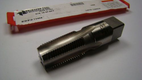 Brubaker npt pipe tap 3/8-18 4fl hss 2-9/16&#034; oal 13408 usa [1864] for sale