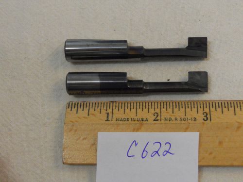 2 used solid carbide boring bars. 1/2&#034; shank. micro 100 style. usa {c622} for sale