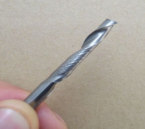 10pcs carbide endmill single flute spiral cnc router cutting bits tools 6mm 22mm for sale