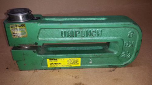 8 bx 2 1/4 unipunch hole punch 8&#034; throat nice condition 8mm punch for sale