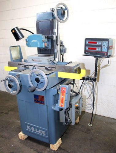 6&#034; x 12&#034; k.o. lee hand feed ball bearing tbl surface grinder w/acu-rite dro for sale