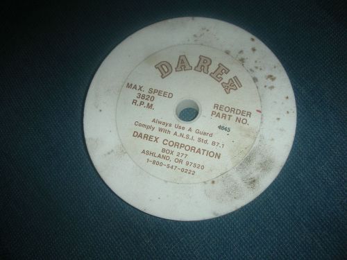 New old stock darex part# 4845 drill sharpener grinding wheel 5 od 5/8 id 3/4 tk for sale