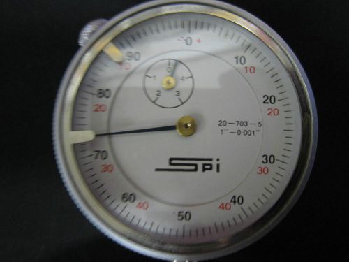 Spi 20-703-5 indicator 1&#034; dial drop gage gauge dial graduation (decimal) 2&#034; face for sale