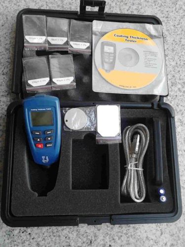 Film coating thickness gauge tester meter fn magnetic eddy 2in1 0-1250um usb for sale