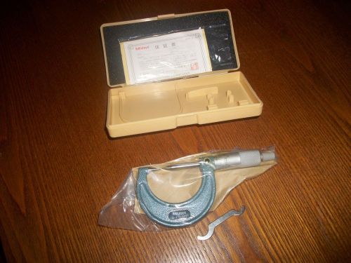 Mitutoyo 0-1 inch point micrometer no. 112-237  carbide l@@k no reserve......... for sale