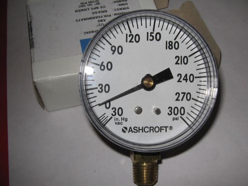 Ashcroft gauge, 30/0/300 psi for sale