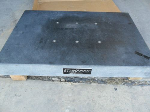 2007 Standridge granite table plate grade B, 48&#039;&#039;X 36&#039;&#039; x 4&#034; on stand, ISO 9000