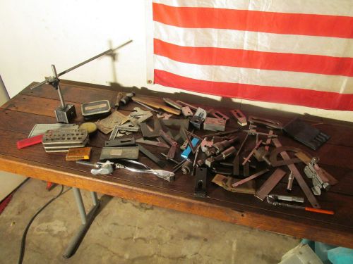 Assorted lot of miscellaneous tools from a machinist tool box 83 pcs for sale