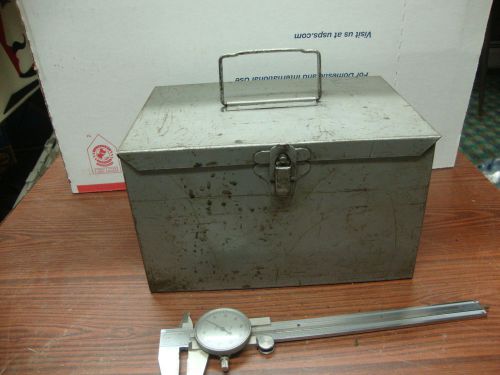 bridgeport boring head metal box for storage and carryinf