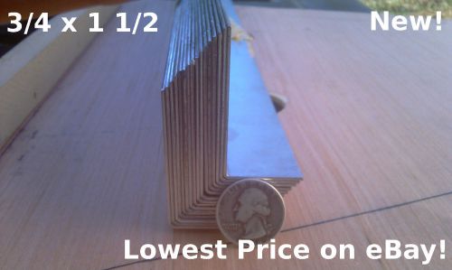 Aluminum offset angle 3/4” x 1-1/2” x 48 in, 1/16 in thick, .75 in x 1.5 in, new for sale