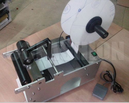 Semi-Automatic heavy duty Round Bottle Labeling Machine with Pedal Switch us
