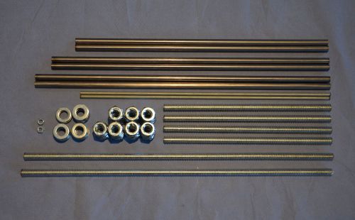 Smooth 8mm &amp; Threaded M10 Rods, Nuts,washers kit - Prusa i3 Rework 3D Printer