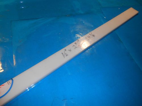 HDPE White Plastic solid bar stock 1/2&#034; X 2-5/16&#034; X 34-3/4&#034; plexiglass