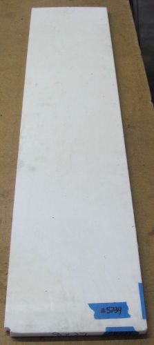 PTFE Teflon 1/2&#034; Thick 8&#034; x 37&#034; 12.5 lb Virgin White Cut Plastic Sheet