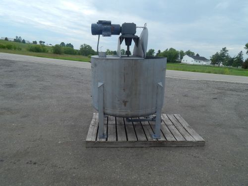 Stainless steel mixing tank 245 gallon 2 hp 4&#039; ft diameter 31&#034; inches deep for sale