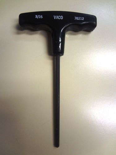 VACO - Allen Wrench Hex (Tee) T-Handle, 3/16&#034; x 6&#034; NEW-Made in USA-Sold by each
