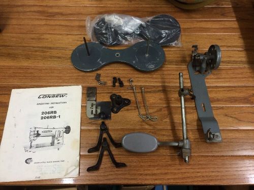 CONSEW 206RB-1 Instructions, Spare Parts, Induatrial Table