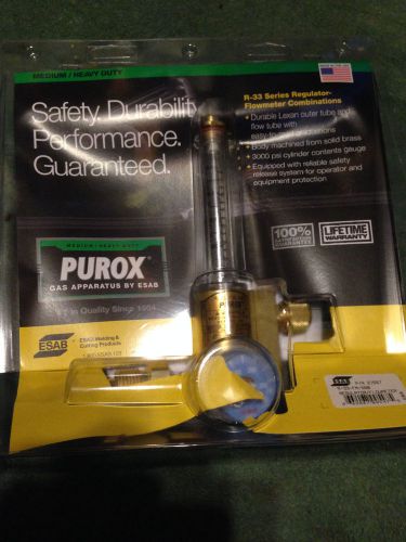 Esab purox r-33-fm-580 regulator flowmeter for sale