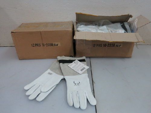 24 PAIRS WELDAS 10-235XLV DEERSOsoft TIG/MIG WELDING GLOVES, XL