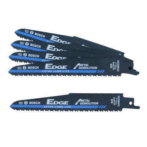 6&#034; X 8/10-Tooth Metal Demolition Reciprocating Saw Blades (Pack of 5)