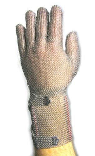 Gu-2504/s - niroflex2000 stainless steel mesh safety glove + 3&#034;safetycuff small for sale