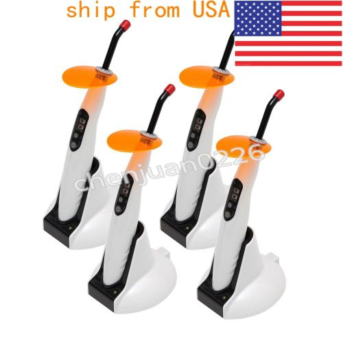 ?US stocked?4PC Dental Wireless Cordless LED Curing Light LED-B style