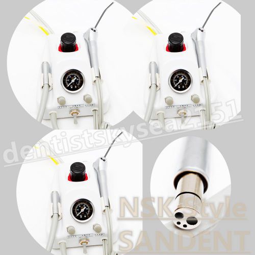 3x dental portable turbine unit work with air compressor 4 hole handpiece tubes for sale