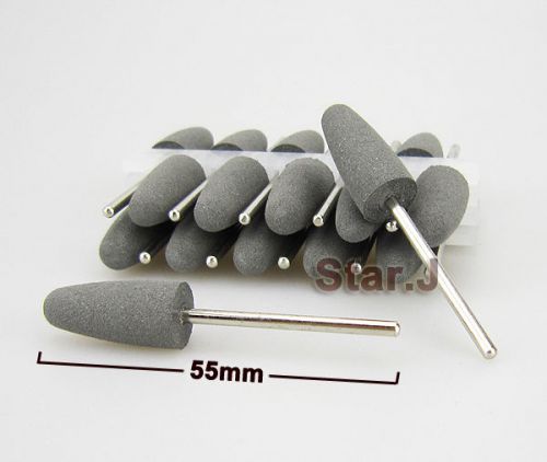 10pcs Dental Lab SILICONE Rubber polishers Diamond polishing Burs 2.35mm