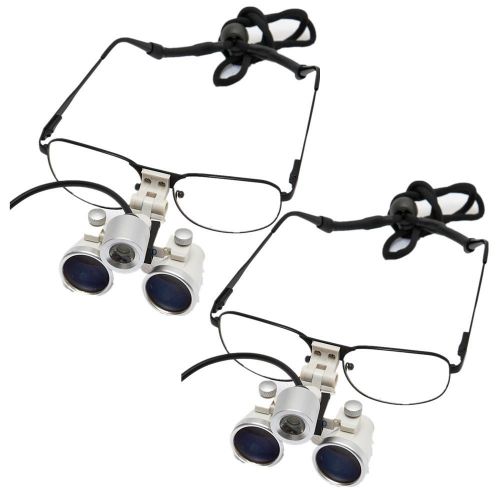 2x dental surgical medical binocular loupes glasses magnifier 3.5x420mm top us for sale