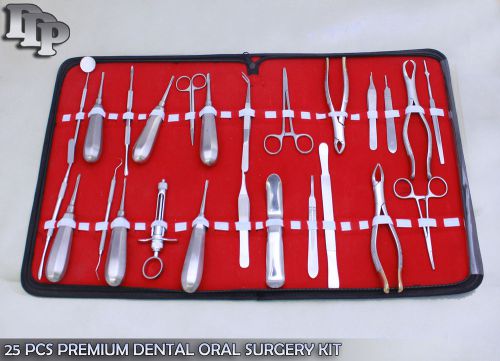 25 pcs premium dental oral surgery kit extraction instruments ddp instruments for sale
