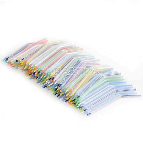 200PCS Dental Colorful Spray Nozzles Tips Disposable For 3-Way Air Water Syringe