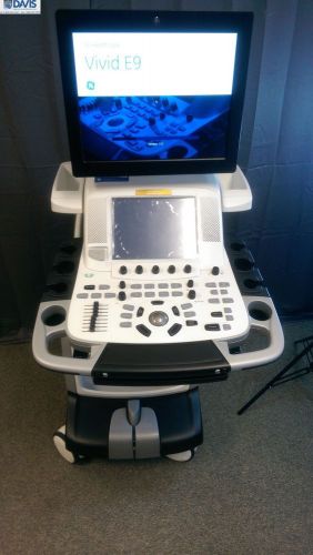 Ge vivid e9 bt 12 goldseal refurbished ultrasound w/m5s-d, 9l-d, stress echo for sale