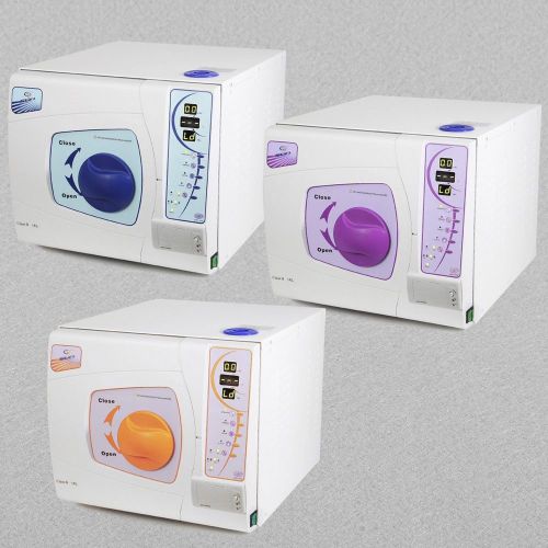 12l dental autoclave sterilizer cleaner vacuum steam with data printer 3 colors for sale