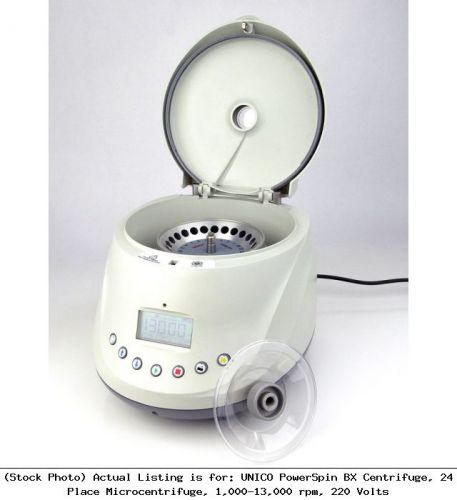 Unico powerspin bx centrifuge, 24 place microcentrifuge, 1,000-13,000 rpm: c883e for sale