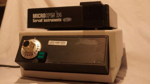 SORVALL INSTRUMENTS MICROSPIN 24 CENTRIFUGE W / H1394 ROTOR *TESTED*
