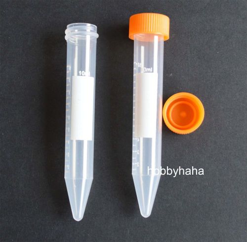 100pcs 10ml conical bottom micro centrifuge tubes screw  caps on rack for sale